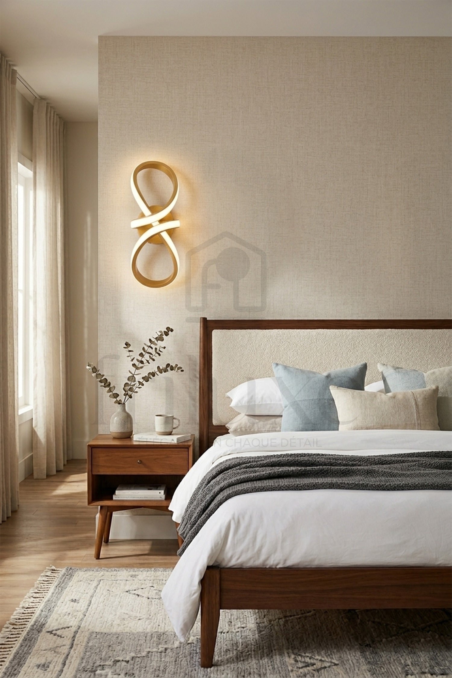 Applique Murale LED Infinity Design Luminaire Moderne Sculptural