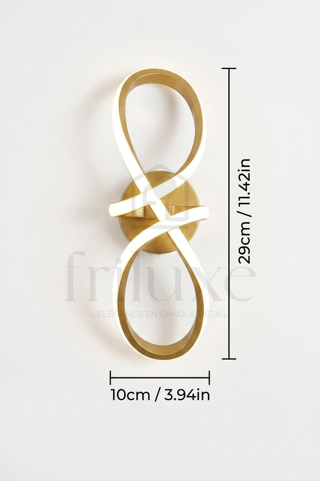 Applique Murale LED Infinity Design Luminaire Moderne Sculptural