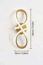 Applique Murale LED Infinity Design Luminaire Moderne Sculptural