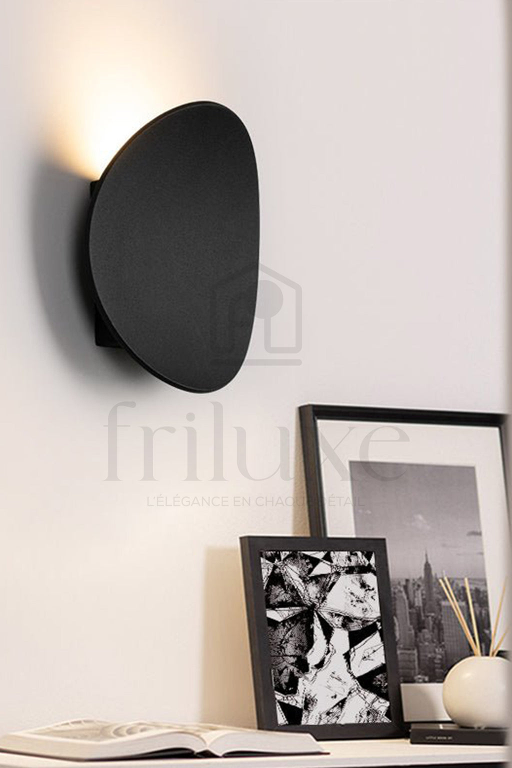 Applique Murale Luna Curve – LED Ronde Moderne