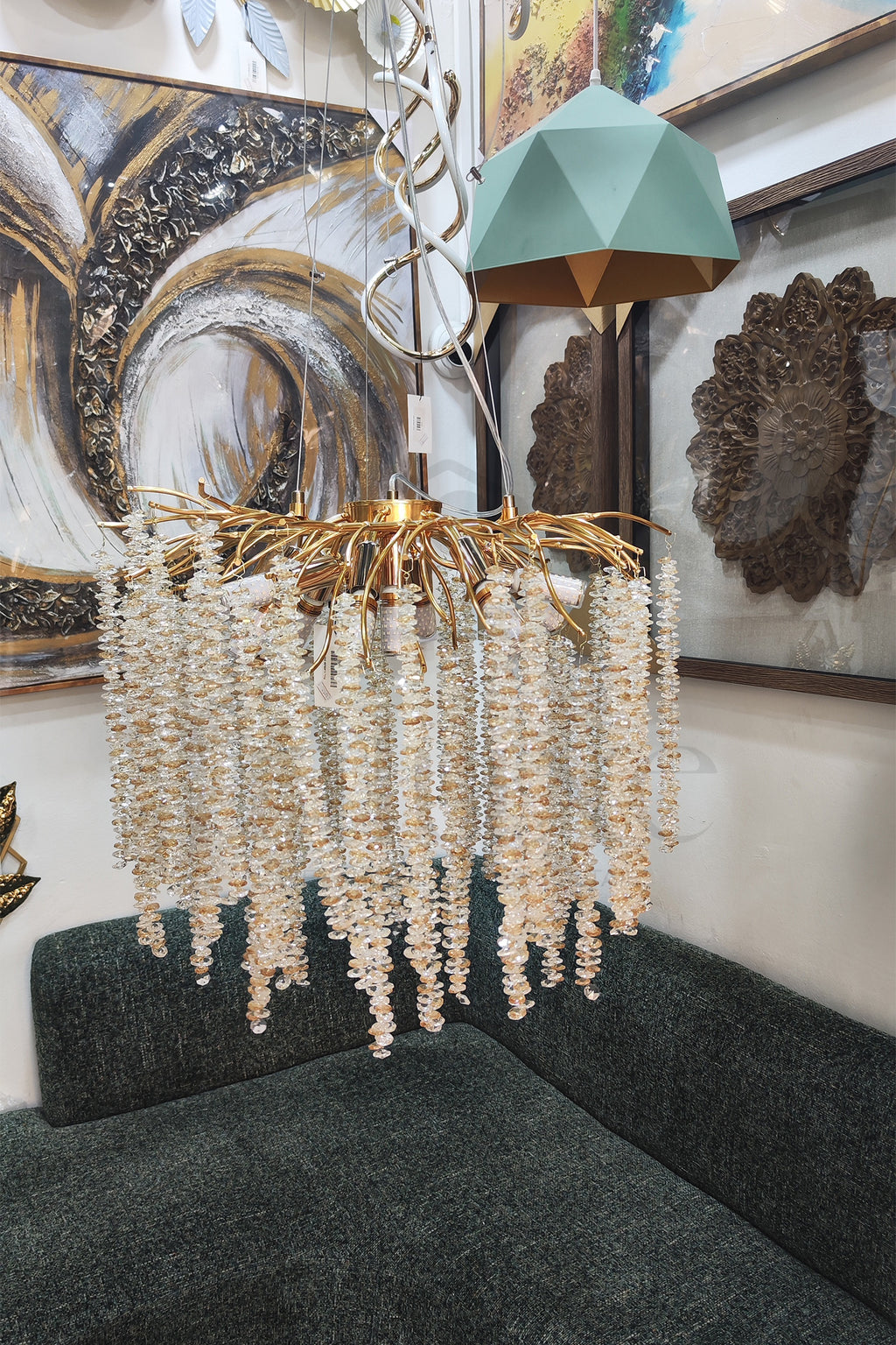 Lustres Luxe en Cristal dans des Intérieurs Modernes