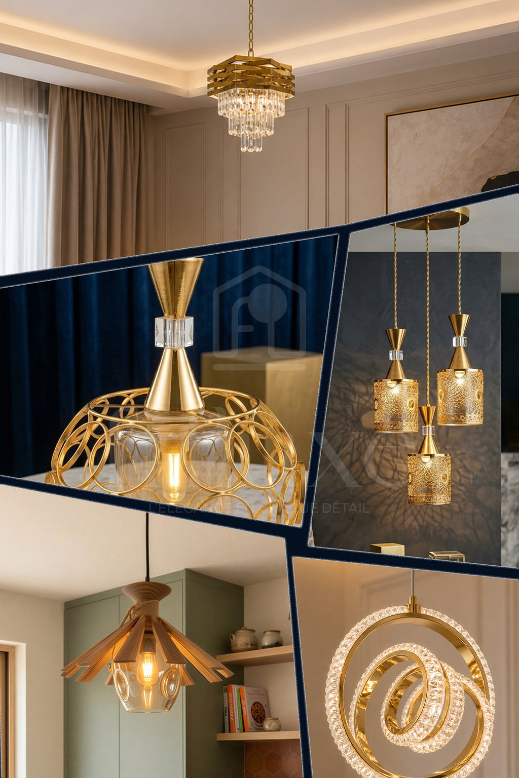 Pack 5 Pièces Éclairage Complet Maison – Décoration Intérieure Luxe Abordable