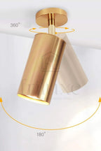 Spot Plafond Or Orientable 360° Design Moderne LED