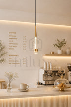 Suspension Conique Verticale LED – Design Élancé & Élégance Contemporaine
