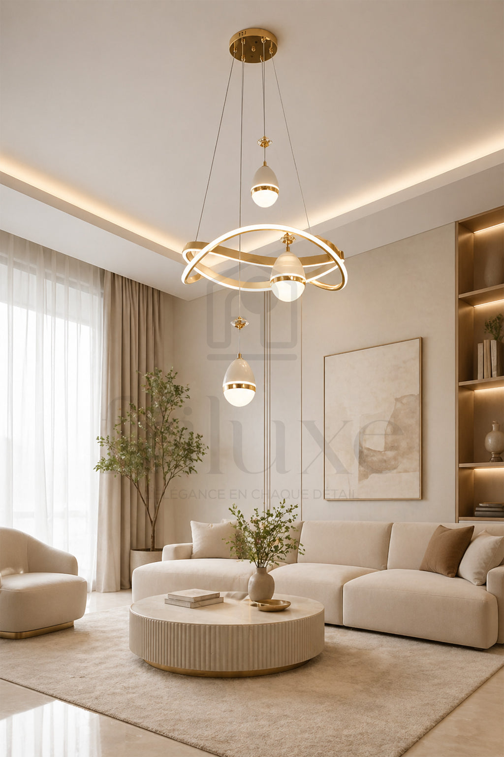 Suspension Design Contemporain – Silhouette Sculpturale Élégante