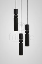 Suspension Fulcrum Moderne 3 Mini Tubes Design Élégant
