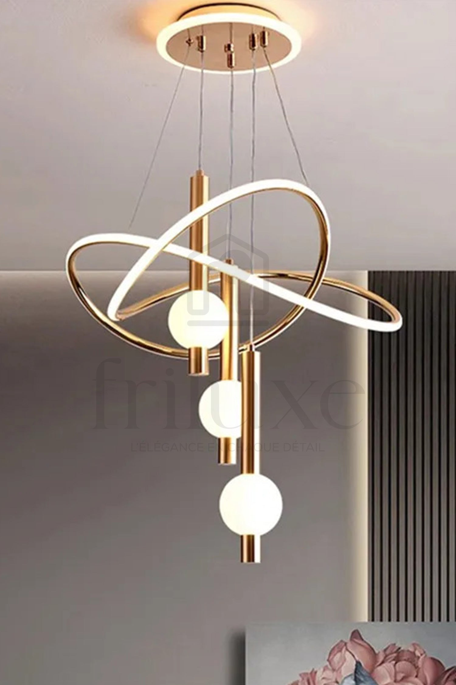Suspension LED Design Saturne – Moderne & Artistique