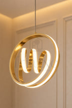 Suspension LED Sculpturale – Halo Circulaire Moderne